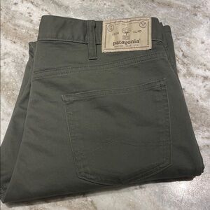 Patagonia 34x30 Iron Clad Straight Men’s Olive Army Green Straight Jeans